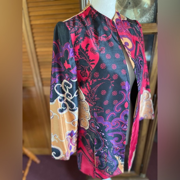 🩷 Chico’s red multi jacket NWT - Picture 3 of 16